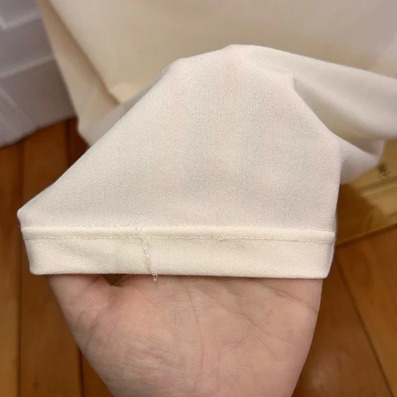 MESHKI Amorette Lace Trim Maxi Dress in Bone Size Medium - Picture 12 of 16